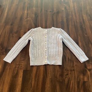 Ralph Lauren Classic Gray Cable Knit Sweater